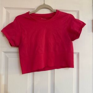 Aerie Vibrant Pink Short Sleeve Tee